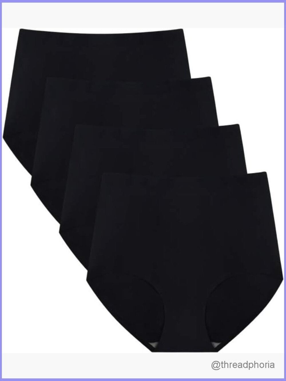 No Show High Waist Briefs for Women Seamless Panties Multi Pack